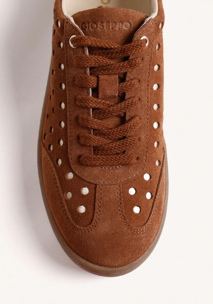 Sneakers in camoscio con dettagli metallizzati GIOSEPPO