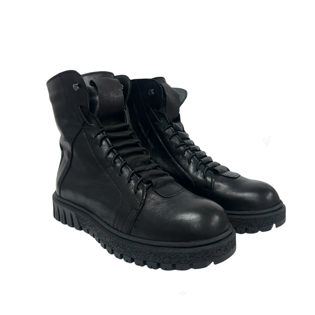 Stivaletto nero in pelle MAD MIND