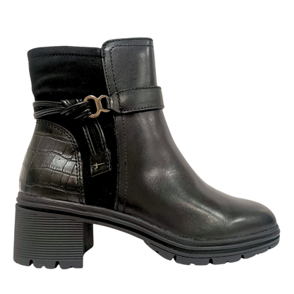 Stivaletto nero da donna TAMARIS