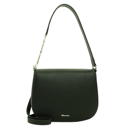 Borsa a spalla in ecopelle verde TAMARIS