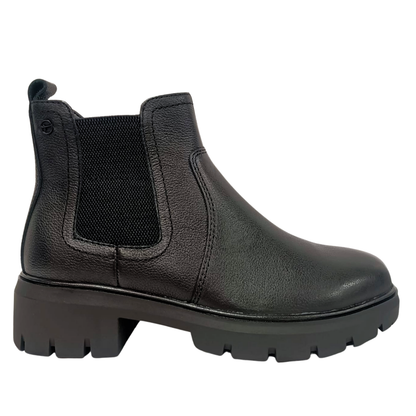 Stivaletto Nero in pelle TAMARIS