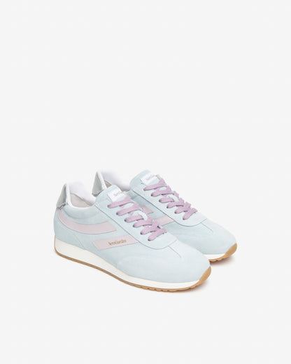 Sneaker in camoscio Azzurro NeroGiardini