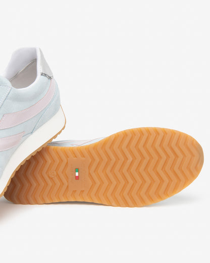 Sneaker in camoscio Azzurro NeroGiardini