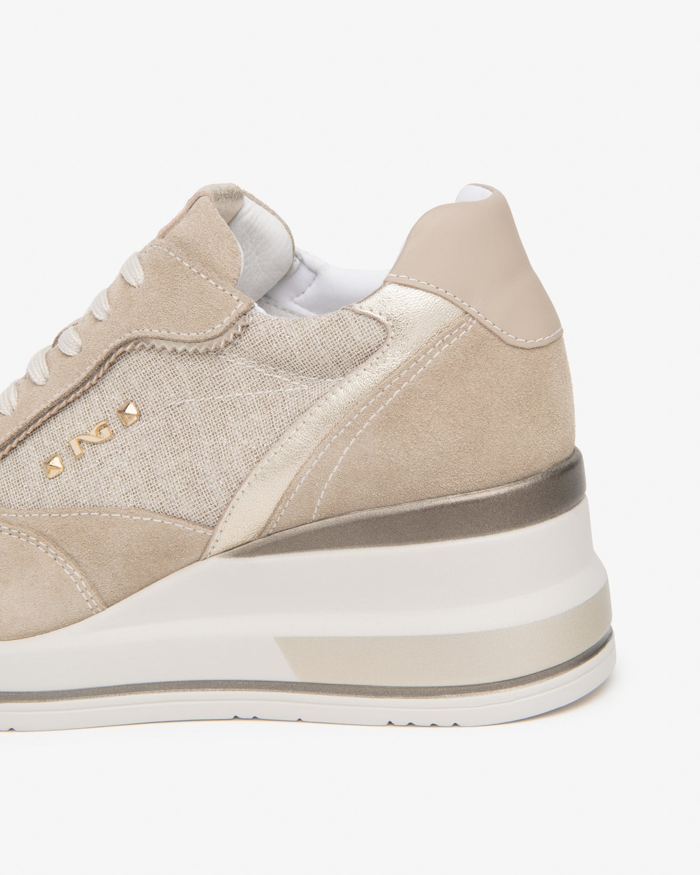 Sneakers Beige con zeppa NeroGiardini