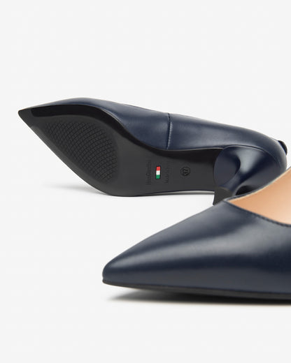 Decollette Blu in pelle NeroGiardini