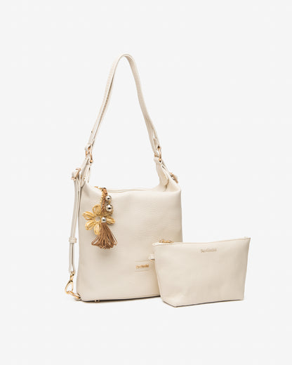 Borsa-Zaino Panna in pelle NeroGiardini