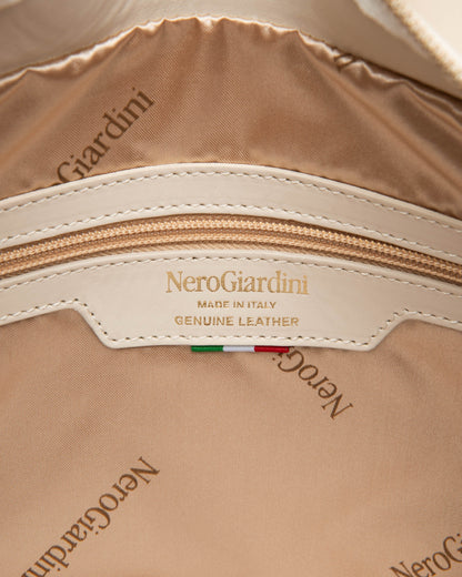 Borsa a spalla in pell Beige NeroGiardini