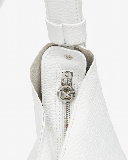 Borsa hobo in pelle Bianca NeroGiardini