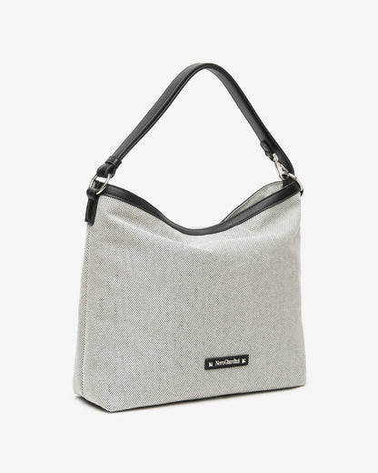 Borsa a spalla in Panna/Nero NeroGiardini