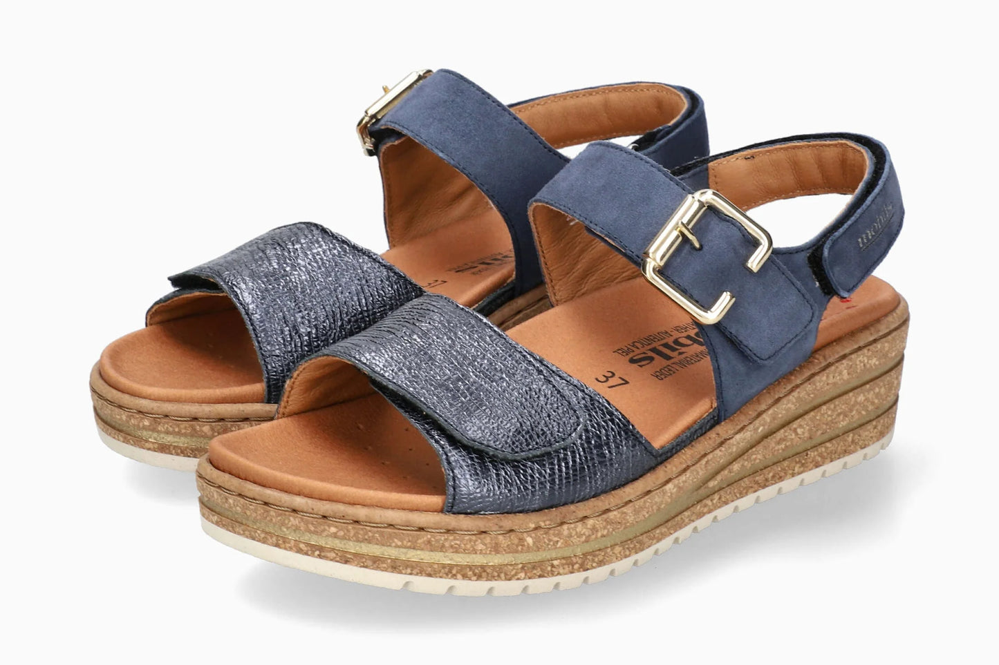 Sandalo Blu in pelle MOBILS MEPHISTO