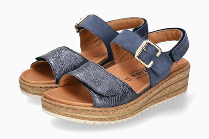 Sandalo Blu in pelle MOBILS MEPHISTO