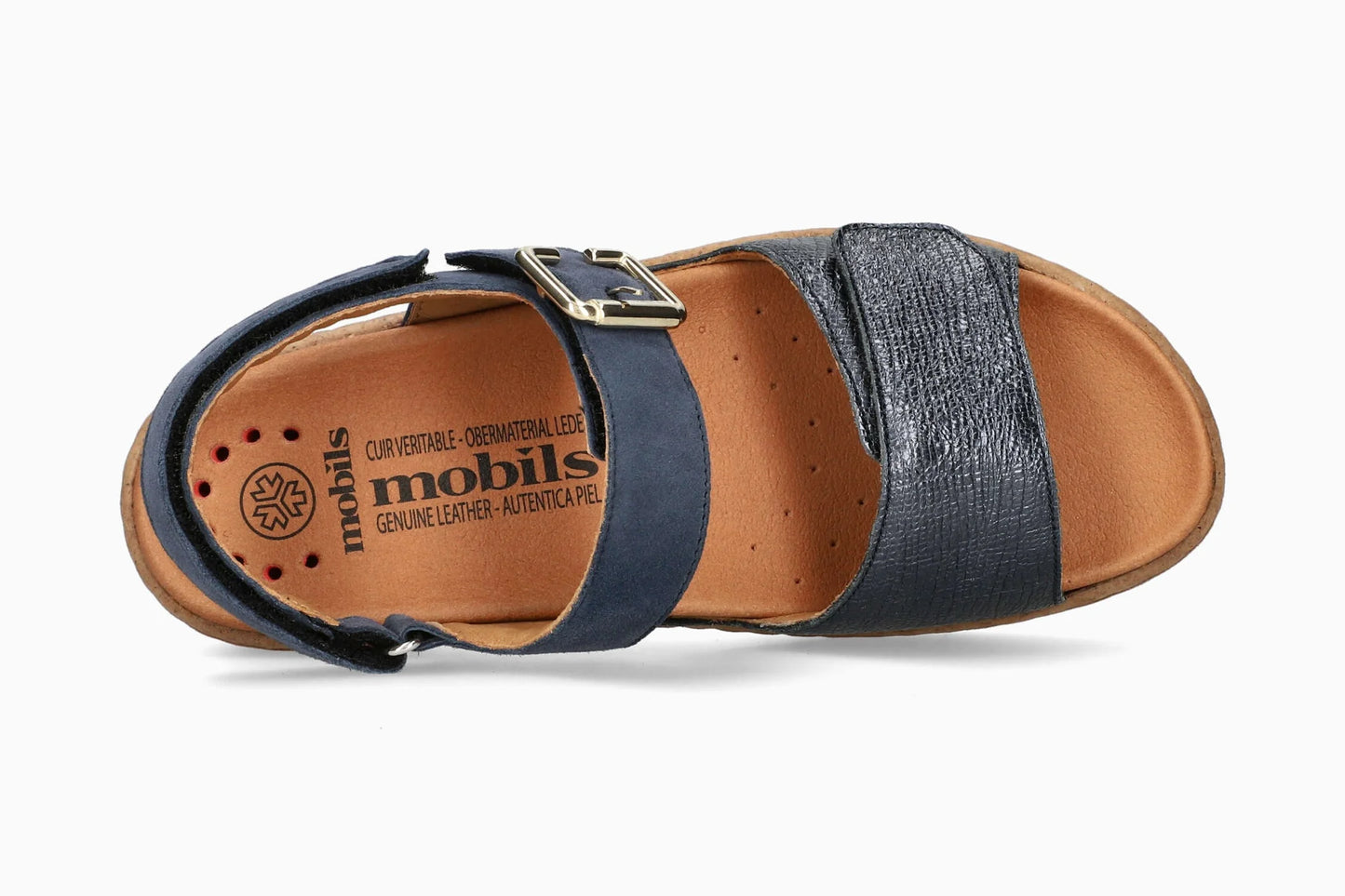 Sandalo Blu in pelle MOBILS MEPHISTO