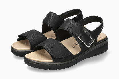 Sandalo Nero in pelle MOBILS MEPHISTO