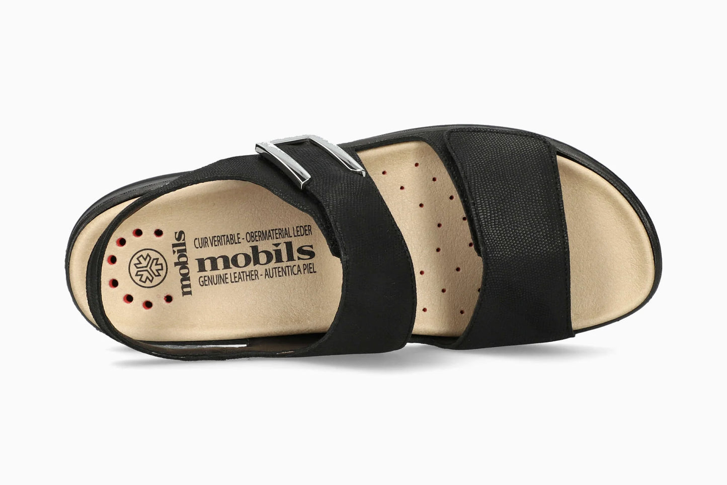 Sandalo Nero in pelle MOBILS MEPHISTO
