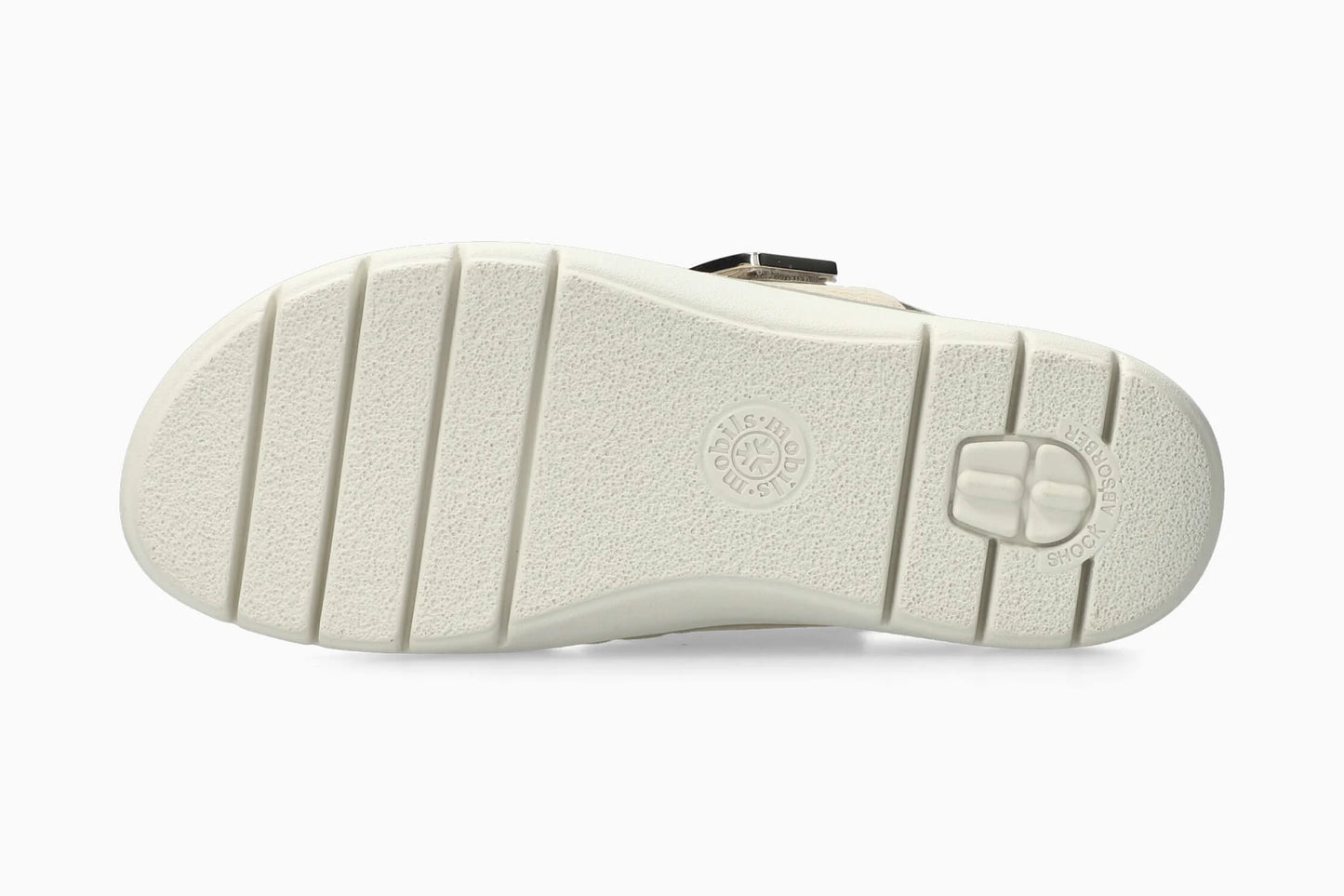 Sandalo Beige/Platino in pelle MOBILS MEPHISTO
