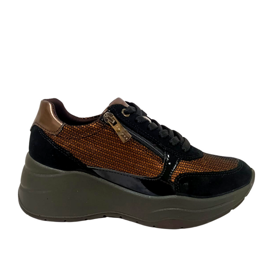 Sneakers  Donna Nero-Bronzo IGI&CO