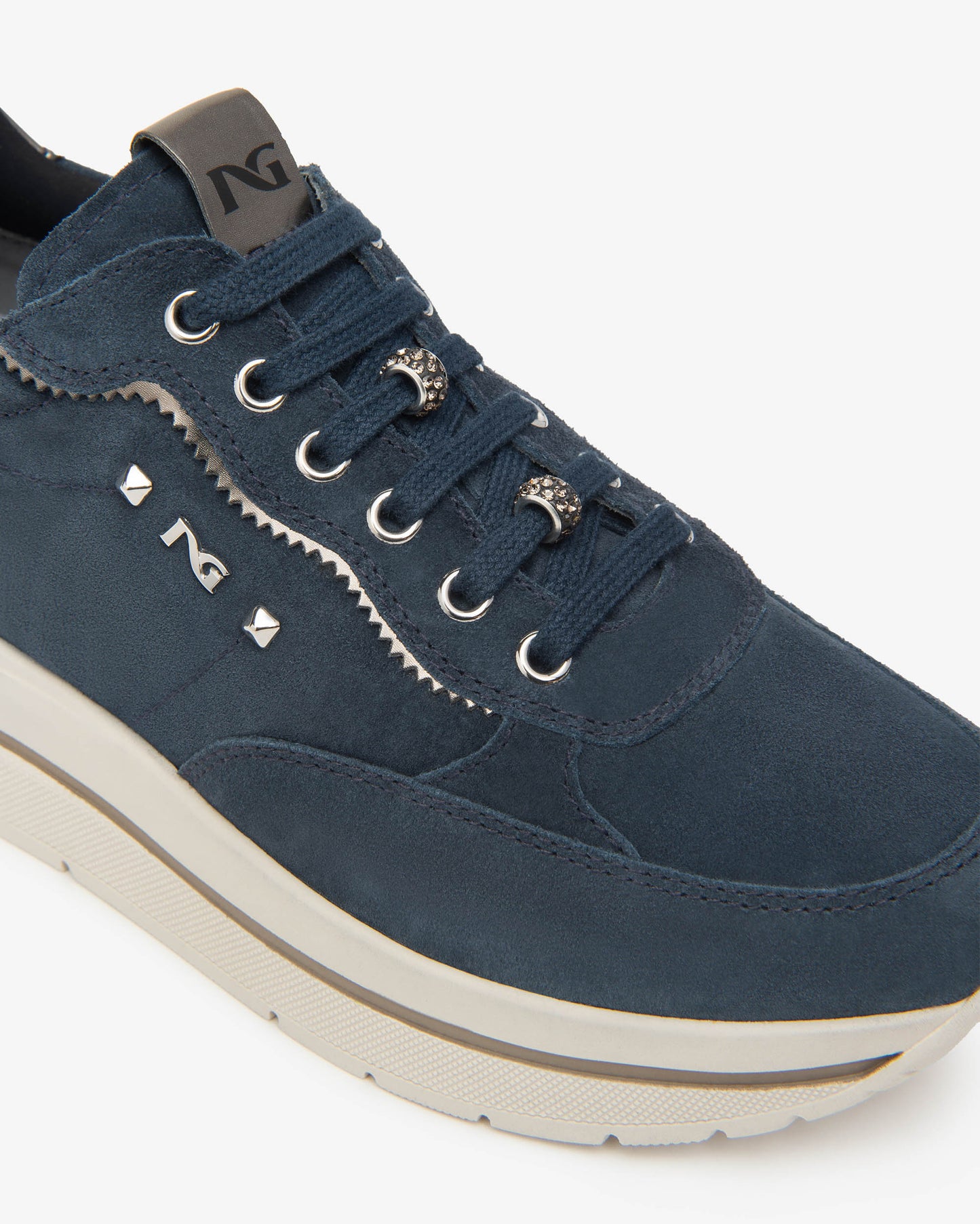 Sneakers Blu in camoscio NeroGiardini
