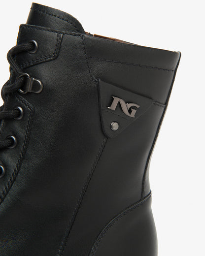 Anfibio in pelle NeroGiardini