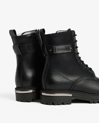 Anfibio Nero da ragazza in pelle NeroGiardini