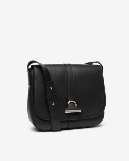 Borsa a Tracolla Nera in Pelle NeroGiardini