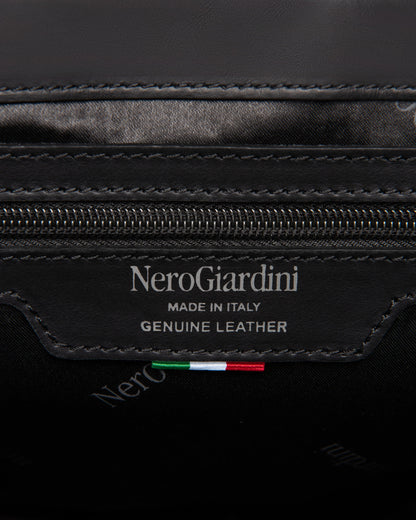 Borsa a Tracolla Nera in Pelle NeroGiardini