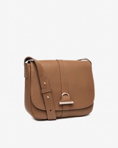 Borsa a Tracolla Marrone in Pelle NeroGiardini