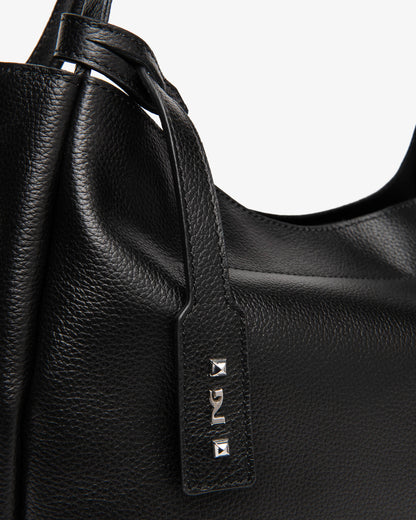 Borsa a spalla in Pelle Nera NeroGiardini