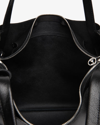 Borsa a spalla in Pelle Nera NeroGiardini