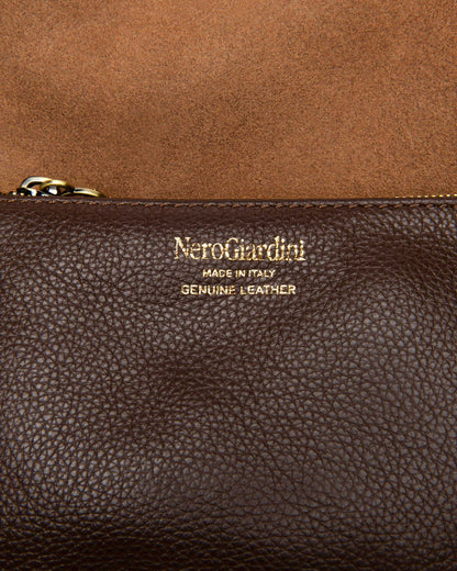 Borsa-Zaino Cioccolato in pelle NeroGiardini