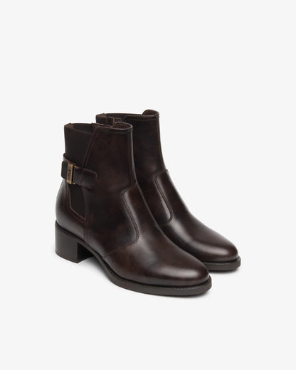 Stivaletto Marrone in pelle NeroGiardini