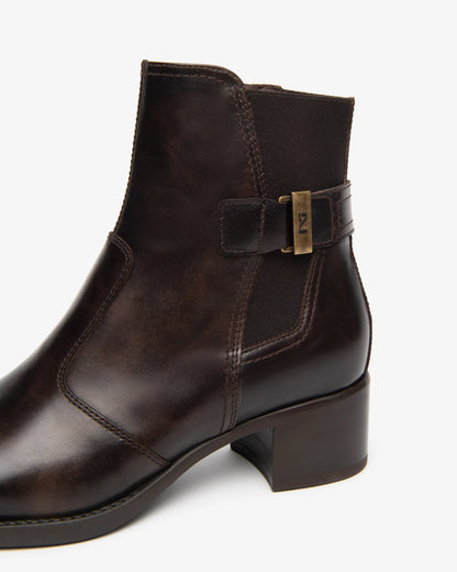 Stivaletto Marrone in pelle NeroGiardini