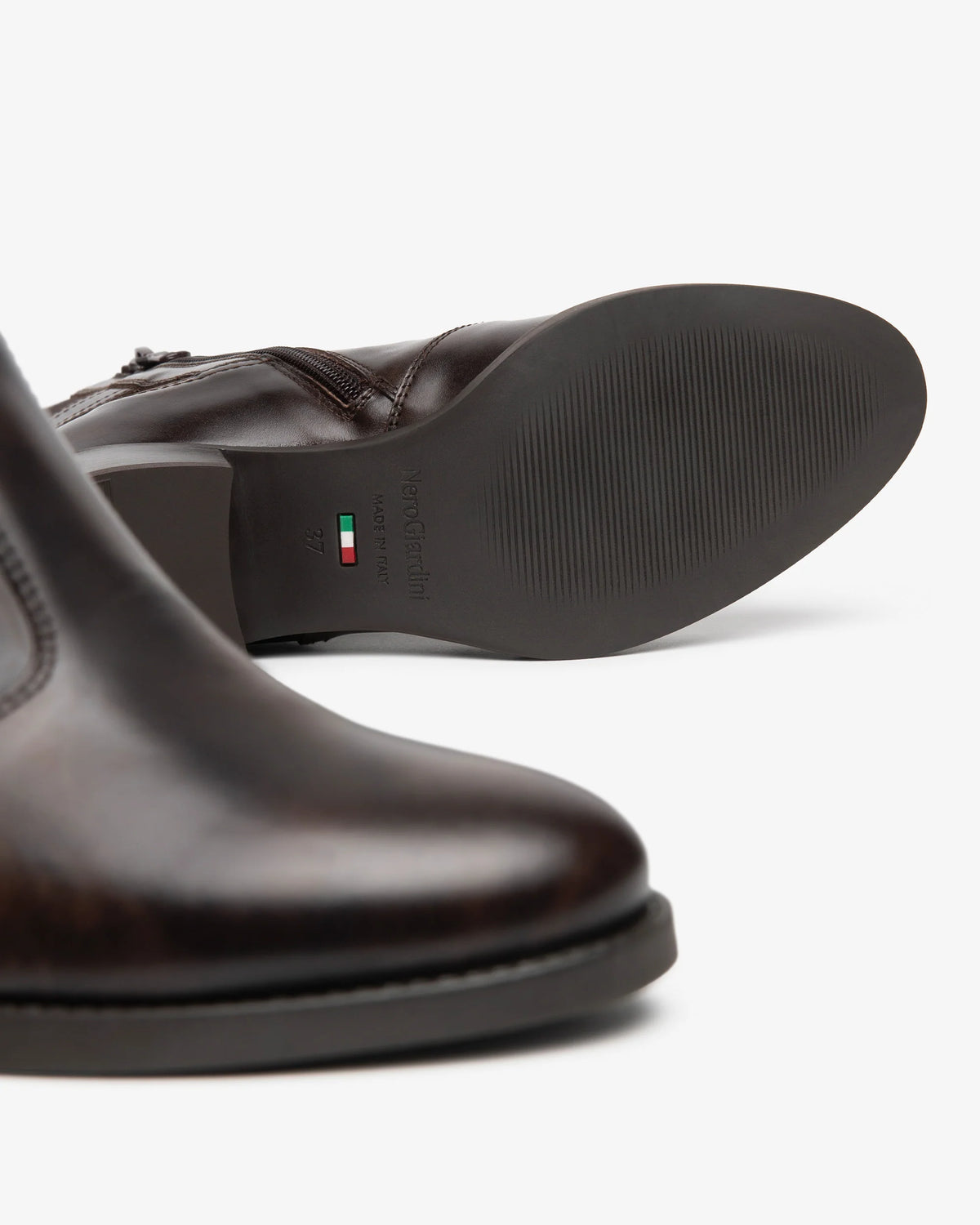 Stivaletto Marrone in pelle NeroGiardini