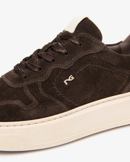 Sneaker in camoscio T.Moro NeroGiardini