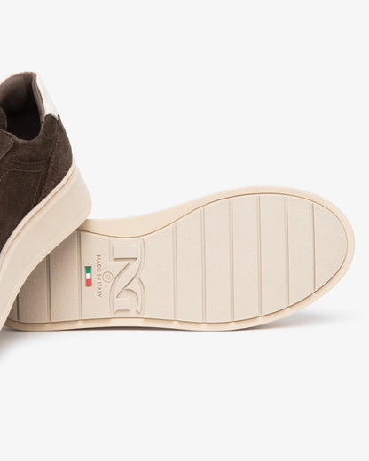 Sneaker in camoscio T.Moro NeroGiardini
