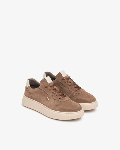 Sneaker in camoscio Cuoio NeroGiardini