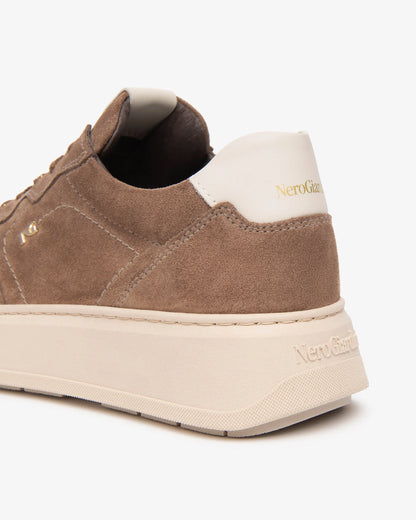 Sneaker in camoscio Cuoio NeroGiardini
