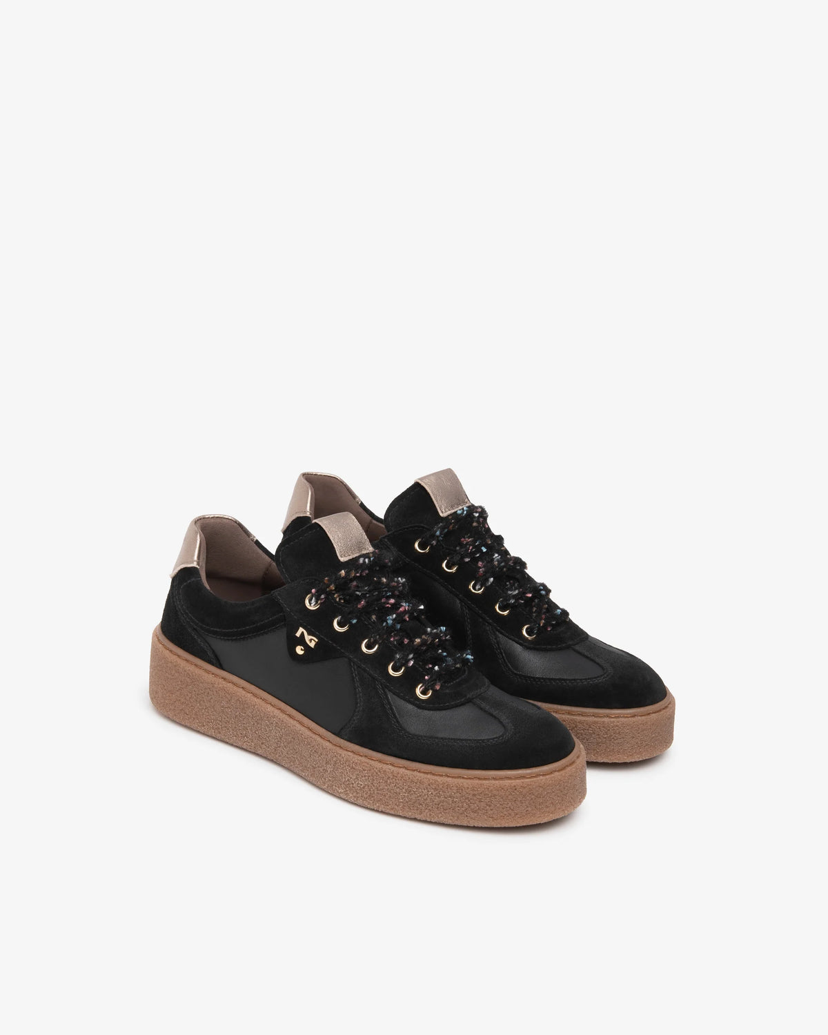 Sneaker Nera in pelle e camoscio NeroGiardini