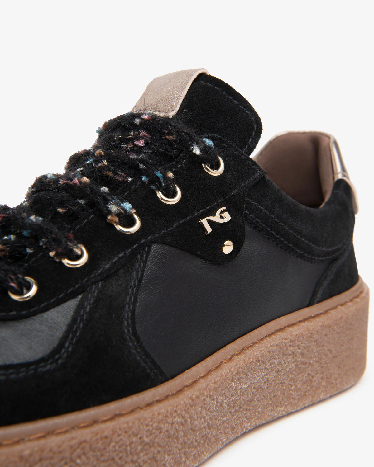 Sneaker Nera in pelle e camoscio NeroGiardini