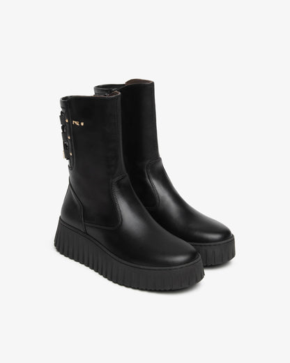 Stivaletto Nero con zeppa NeroGiardini