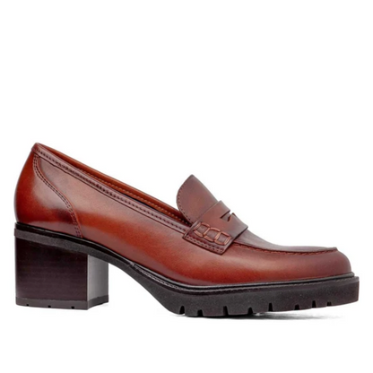 Mocassino Cuoio con tacco CALLAGHAN