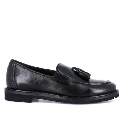 Mocassino Nero in pelle GRUNLAND