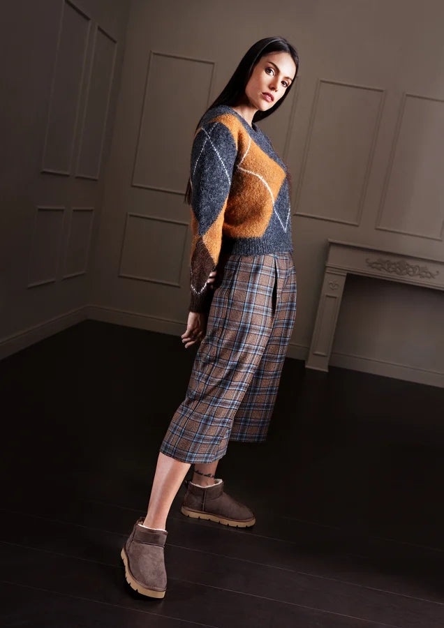 Stivaletto Marrone con fodera in ecopelliccia GRUNLAND