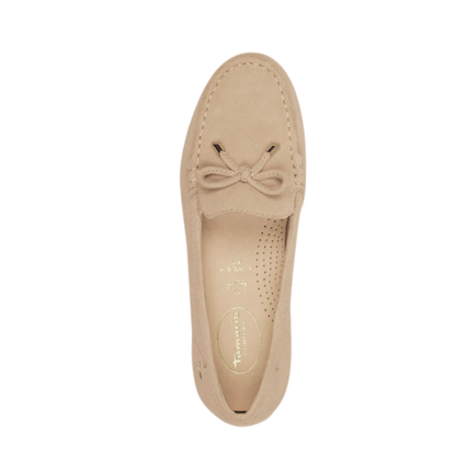 Mocassino in camoscio Beige TAMARIS