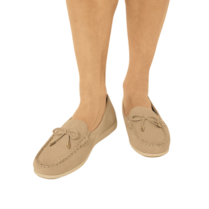 Mocassino in camoscio Beige TAMARIS