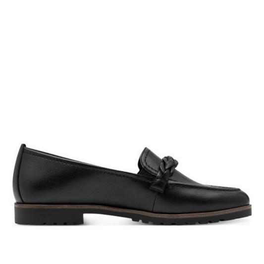 Mocassino Nero in pelle TAMARIS