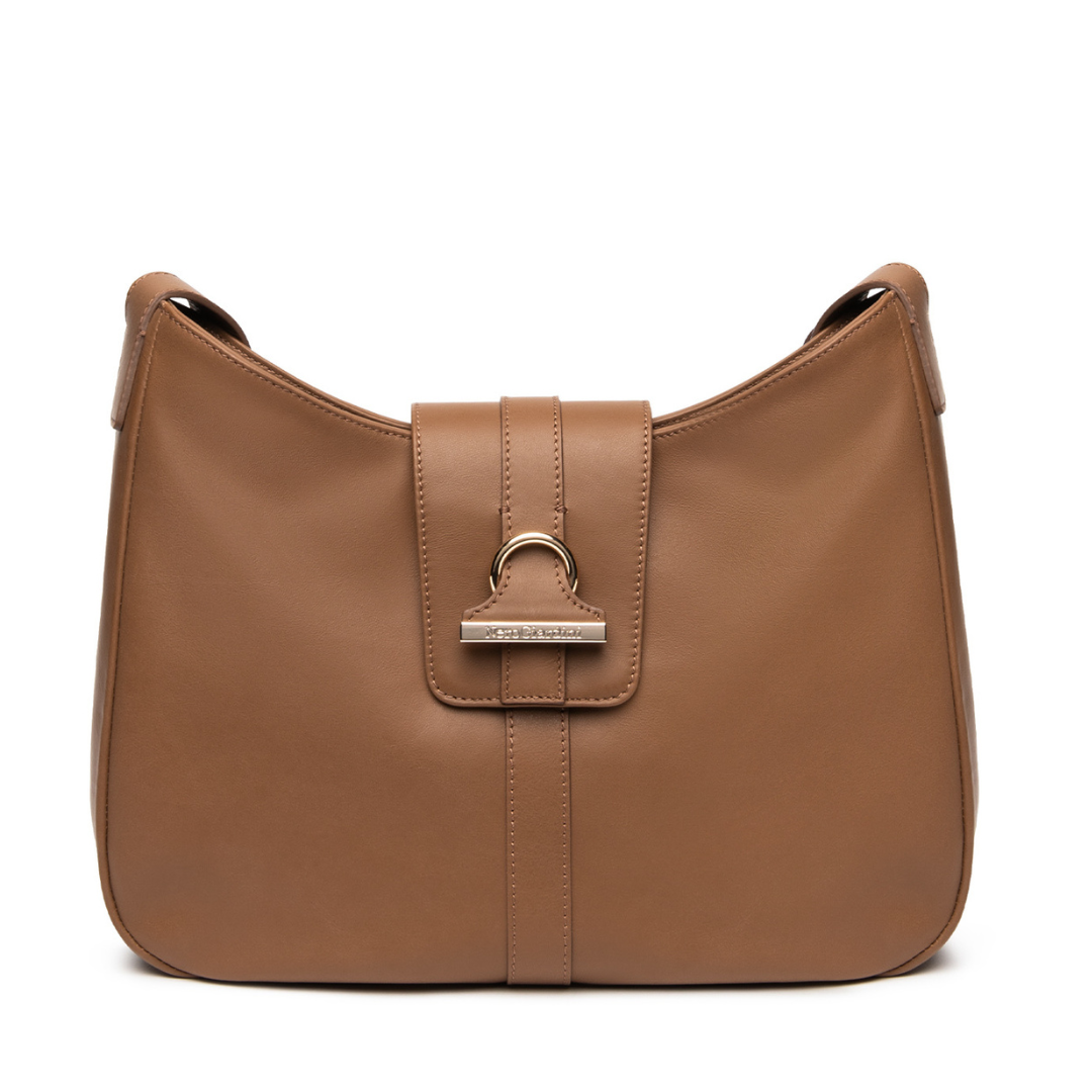 Borsa Hobo in Pelle Marrone NeroGiardini