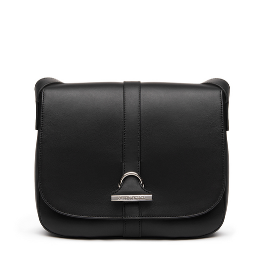 Borsa a Tracolla Nera in Pelle NeroGiardini