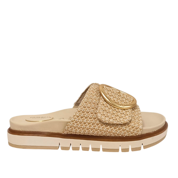 Ciabatta Beige con velcro TAMARIS COMFORT