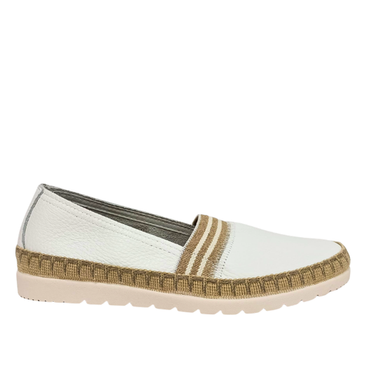 Espadrillas Bianco in pelle  MEDITTERANEA
