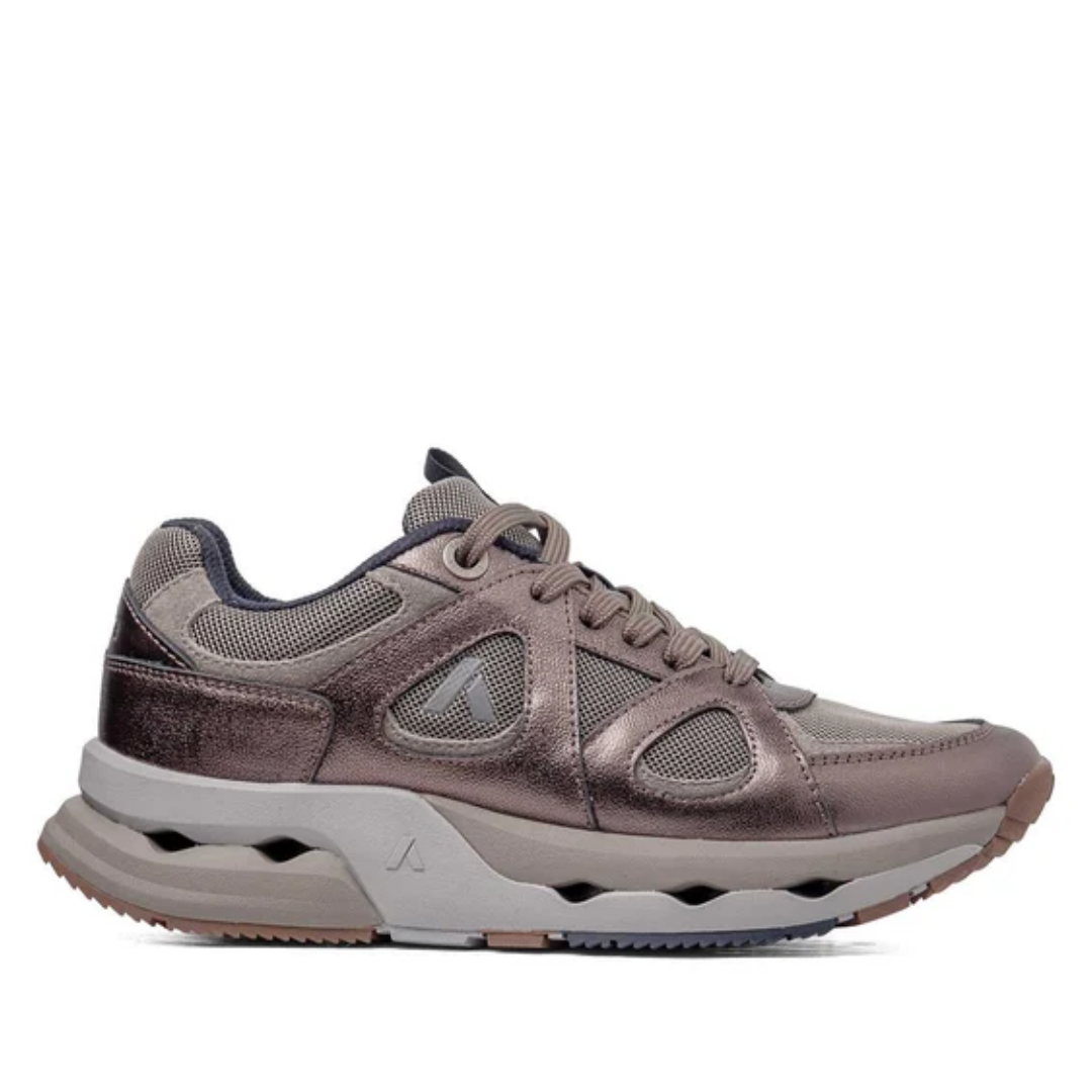Sneakers piombo in pelle e tessuto CALLAGHAN